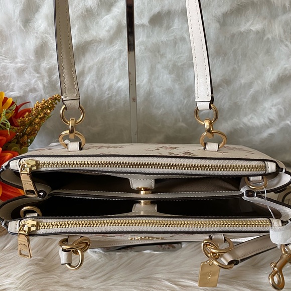 COACH ETTA CARRYALL WITH ROSE BOUQUET PRINT - Picture 4 of 8